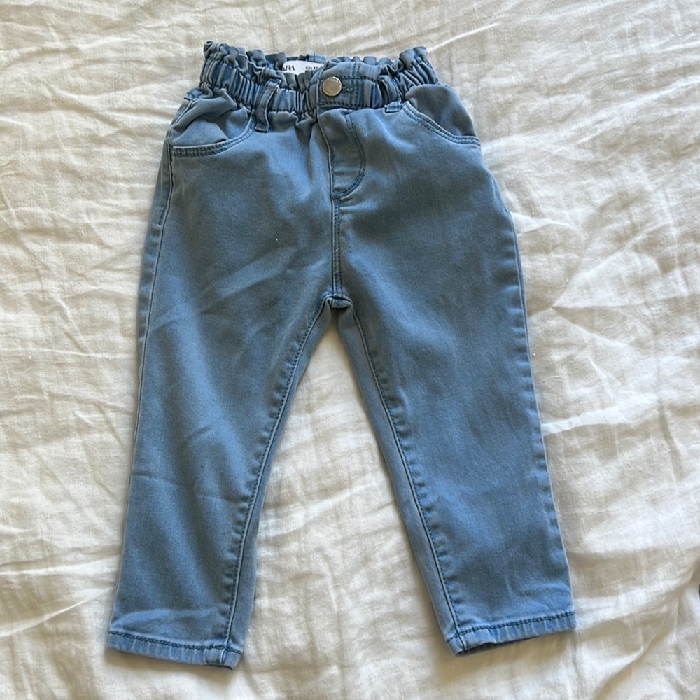 Zara baby jeans light blue